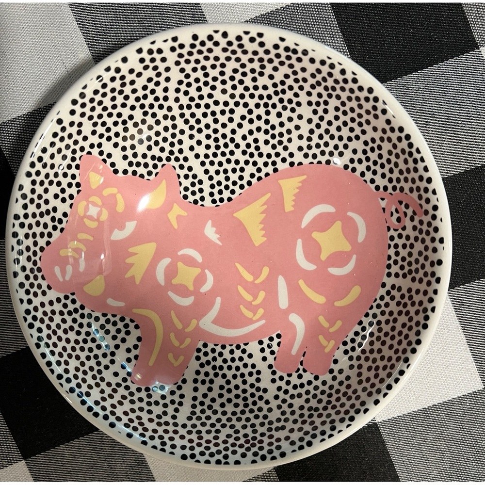 NWT. Coton Colors Pig Zodiac Bowl.